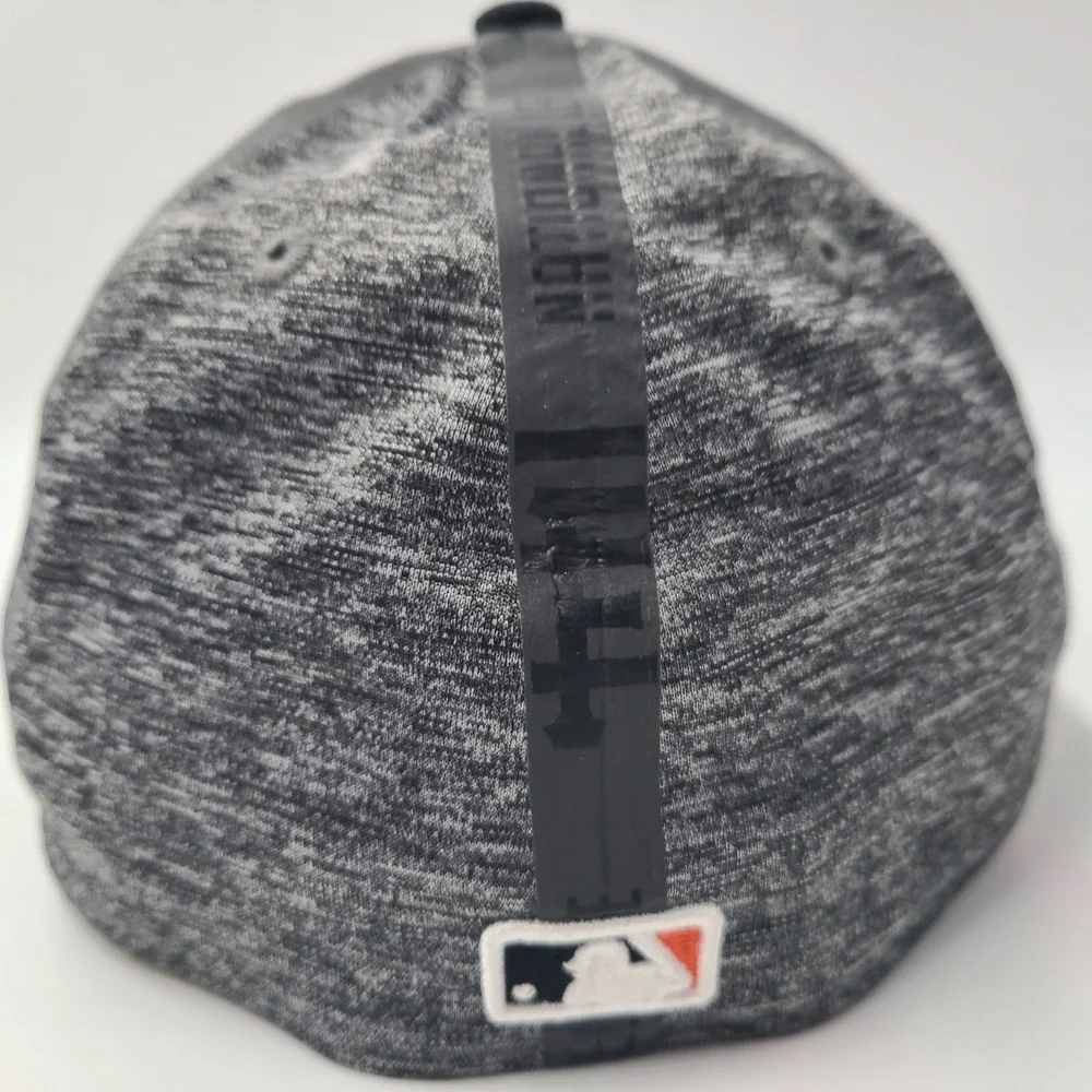 San Francisco Giants‎ Hat Fitted L-XL New Era 39Thirty Gray Black MLB Flex Men